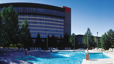 Cactus Petes Resort Casino exterior with pool