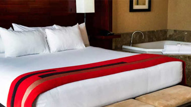 tower spa suite bedroom